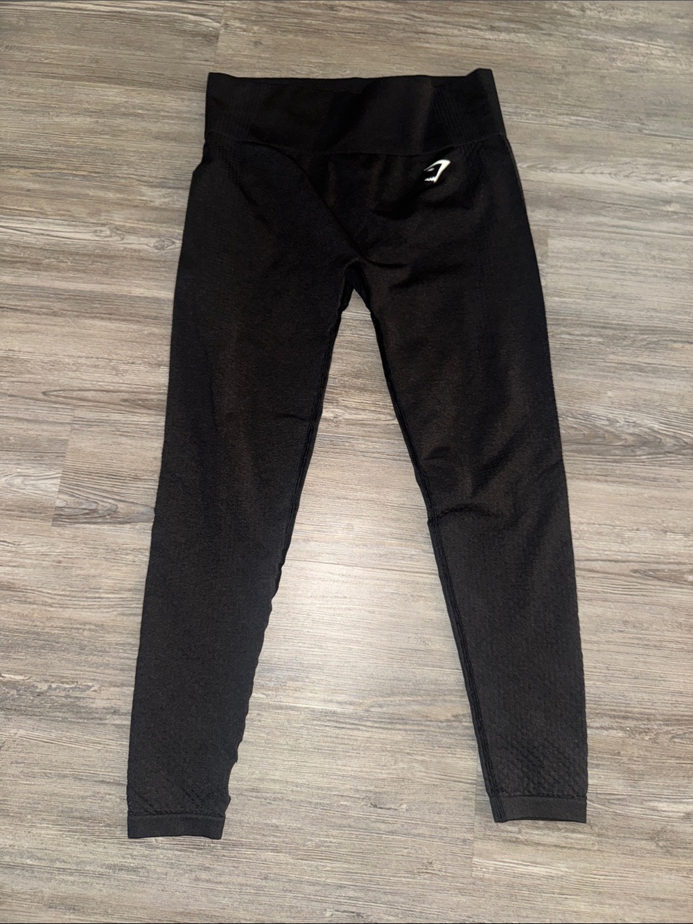 Gymshark Kids Black Seamless Leggings with Logo